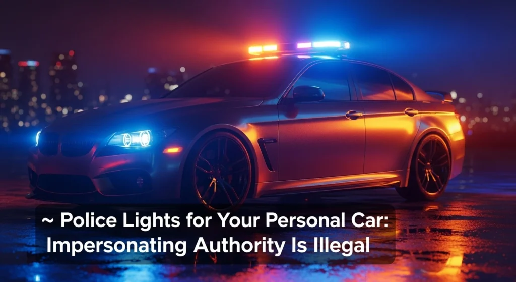 Police Lights for Your Personal Car: Illegal Gadgets