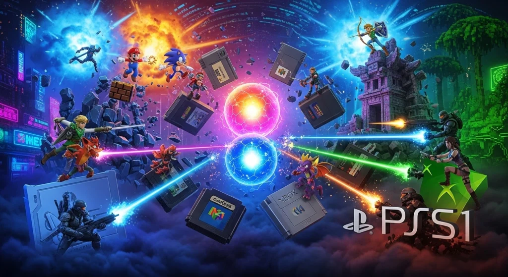 Evolution of Video Game Consoles Console Wars, Cartridge Battles & Iconic Characters