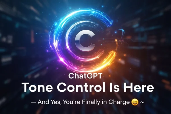 ChatGPT tone control