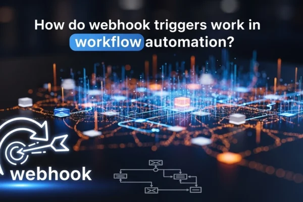 How do webhook triggers work in workflow automation
