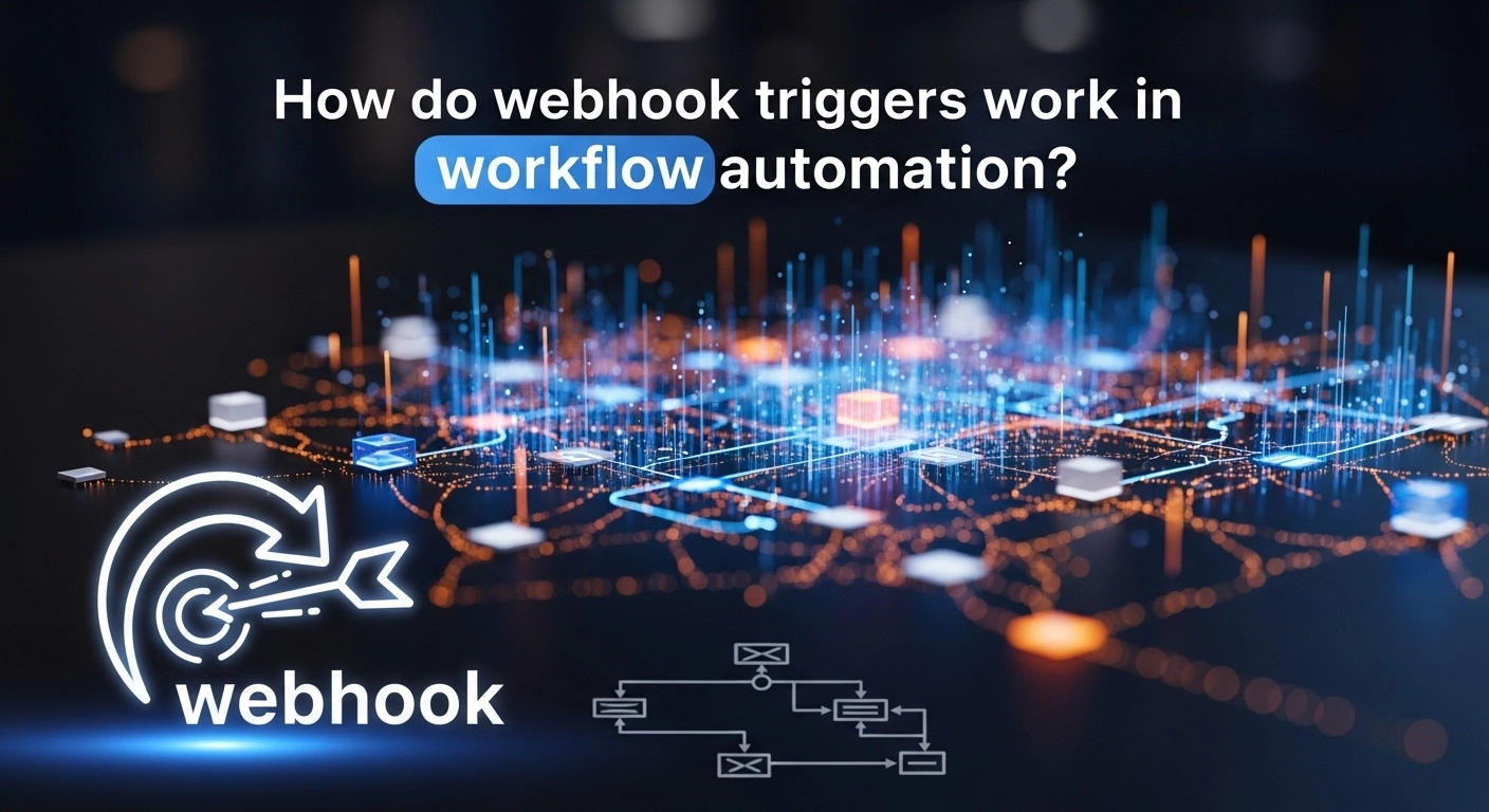 How do webhook triggers work in workflow automation