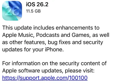 iOS 26.2 4